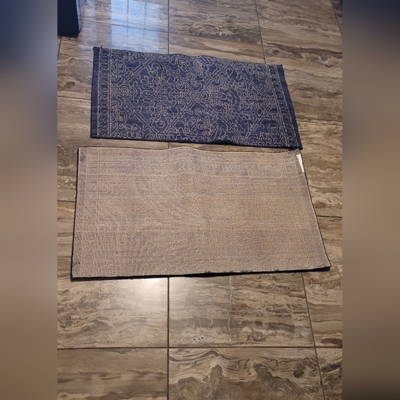 Blue Patterned Rugs - Picture 2 of 2